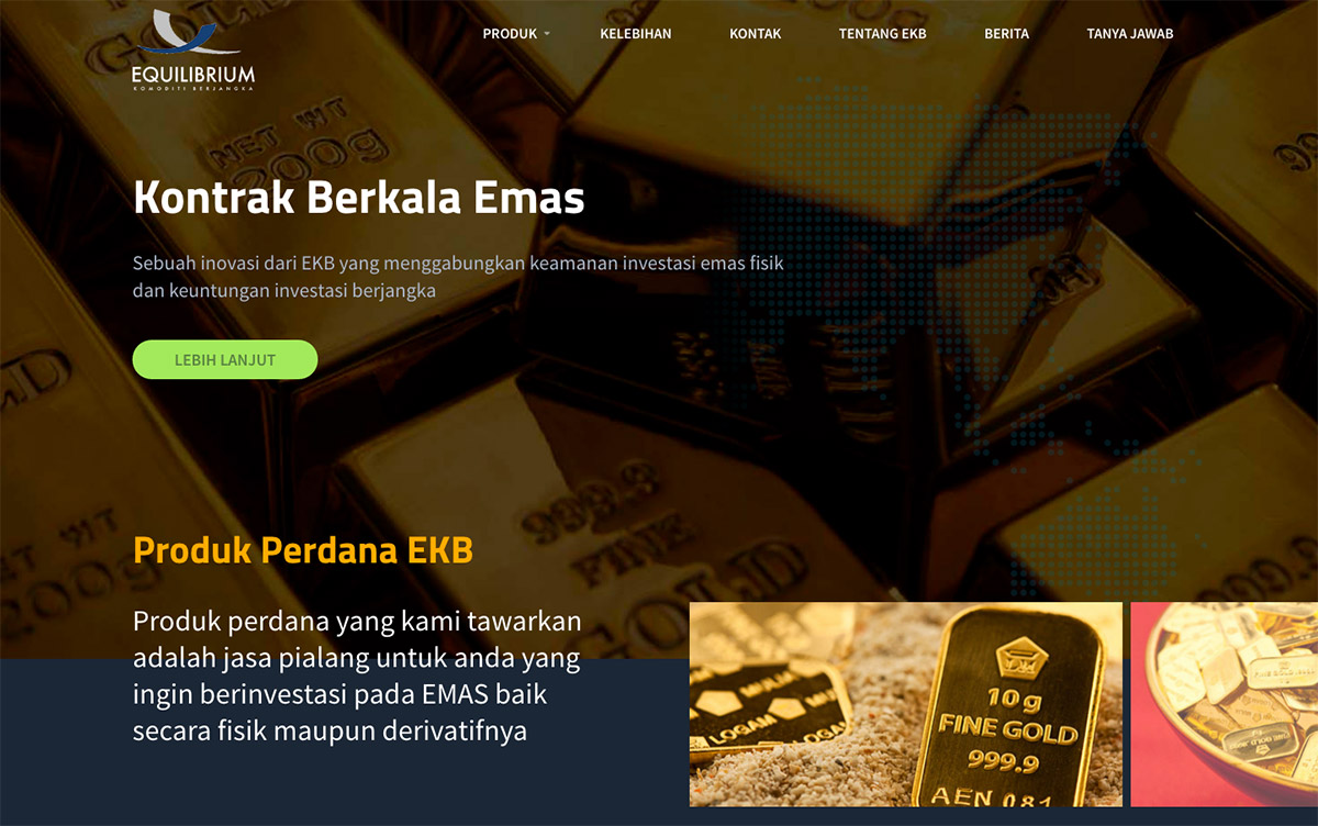 PT. Equilibrium Komoditi Berjangka website